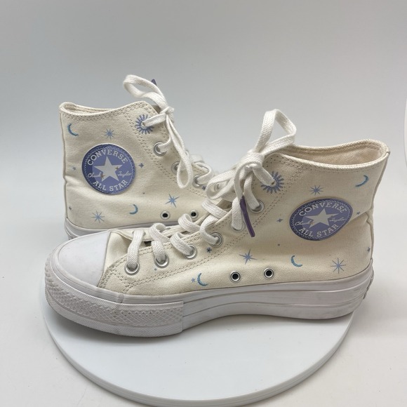 Converse Sneakers Womens 7.5 Chuck Taylor Crystal Celestial Platform A02895C - Picture 7 of 11